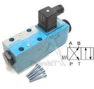 Electro Cetop 3 NG6 - 4/2 - 12 Vdc - schéma Q - vis + prises DIN - DG4V-3