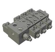 Distributeur empilable électrique compact - 3DE A&B fermés - 30L/min - 12vdc