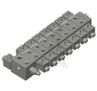 Distributeur empilable électrique compact - 7DE A&B fermés - 30L/min - 12vdc