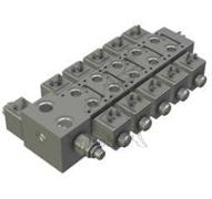 Distributeur empilable électrique compact - 5DE A&B vers T - 30L/min - 12vdc