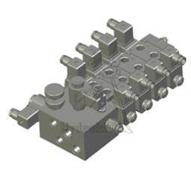 Distributeur empilable électrique compact - 1SE régulé sur A + 3DE + 1DE A&B>T - 30L/min - 12vdc