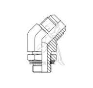 Coude male orientable 45° 1'1/16 JIC - Métrique M27x200 - joint+bague