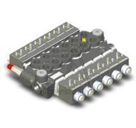 Elektrischer Monoblock-Verteiler 50L Offener Kreislauf/Druckweiterführung - 315 bar - 6DW - 12-V