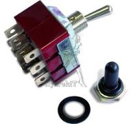 Interrupteur tripolaire à levier  ON/OFF Ø12mm avec capuchon