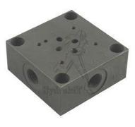 Plaque de base embase hydraulique Cetop 3 sortie latérale G3/8