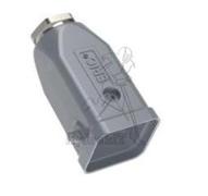 Prise à ergots pour insert 4, 5 ou 6 points - Sortie droite pour presse étoupe M20