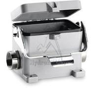 Embase électrique en saillie 48 points (2x 24)  avec 1 levier & couvercle - sortie pour presse étoup