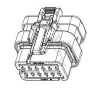 Connect 12p femelle ampseal16j
