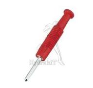 Fiche banane 2mm rouge