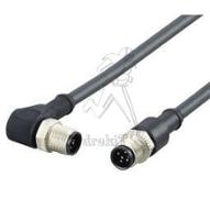 Cordon surmoulé M12 - 5 pts - droit mâle / coude mâle - 5m - TPU