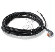 Cordon surmoulé M12 - 5 pts - coude femelle - 5m - PVC