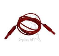 Cable 2m rouge 2xø4 male fem CAT III