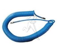 Tuyau spiralé polyuréthane Ø6.5x10mm - équipé raccords rotatifs M G1/4 BSPT - 5m