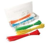 Valise 300 colliers de serrage 180mm x 2.5mm - Jaune Rouge Orange Bleu Vert Blanc Bleu