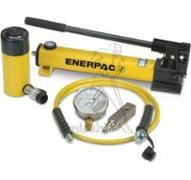Kit pompe à main Enerpac P80 700b + flexible 1.8m + Mano + adaptateur + vérin 50T C=159mm - SCR506H