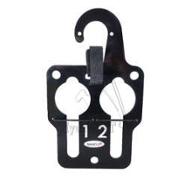 Porte manomètre pour valise 2 manomètres Ø 63 mm