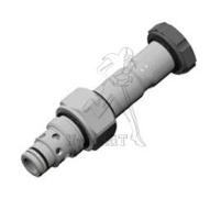 Cartouche 2/2 à clapet Normalement Fermé 2>1 - 40L/min - 350bar - sans bobine - 3/4-16UNF - unidirec