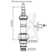 Cartouche 2/2 à clapet Normalement Fermé 2>1 - 40L/min - 350bar - sans bobine - 3/4-16UNF + CS