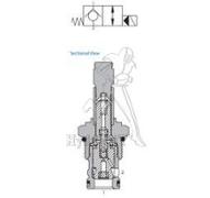 Cartouche 2/2 à clapet Normalement Fermé 2>1 - 130L/min - 350bar - sans bobine - 1-5/16-12UNF