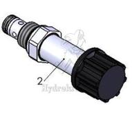 Cartouche 2/2 à clapet Normalement Fermé B>A - 350bar - sans bobine - M18x1.5