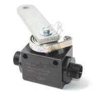 Robinet 2 voies avec ressort fin course DIN 10S - 350bar - NO - flux libre inversé