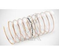 Gaine d'aspiration/refoulement Ø200 P.U.L.R translucide - armature acier/cuivre - Ep 0.5mm