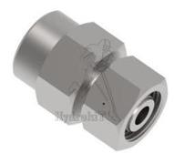 Femelle tournant 12L - femelle G1/4 cylindrique pour mano - inox