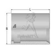 Jupes à sertir - sans dénudage - Ø13 - Inox - 1/2 - PTFE convoluté 1 tresse