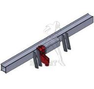 Support + platine à visser pour bineuse Kongskilde Vibro Crop pour kit 4PTH