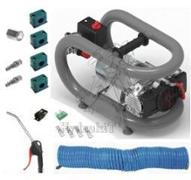 Kit compresseur 24V - 500W - 13.5 m3/h - 10 bar - Cuve de 3 litres - Soufflette