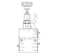 Limiteur de pression - 50-220bar - 60L/min - G1/2 - Réglage par volant