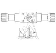 Valve modulaire Cetop3 - Limiteur pression A>T & B>T - 3 à 50bar - réglage molette