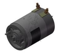 Moteur électrique 1600W 12Vdc diamètre 112 mm + Protection thermique