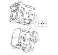 Moteur Fonte GR3 34 cm3 - bid - flasque Italien arbre conique 1/8 - drain sur flasque AV roue libre