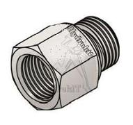 Adaptateur droit mâle BSPP 1/2 femelle Gaz 1/4 - inox