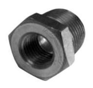 Réduction Mâle/Fem 1"1/2 NPT conique - 1"NPT - Acier 105N