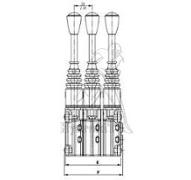 Manipulateur hydraulique empilable 3 éléments 5.8-22Bar - rappel ressort