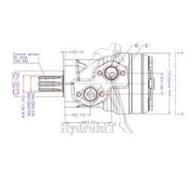 Moteur OMR 160cc - arbre 6 dents SAE6B - Flasque 4 trous M10 - G1/2