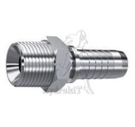 Nipple Ø6mm - Mâle BSPT 1/4 - Inox