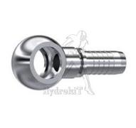 Nipple Ø10mm - Banjo Ø17mm - pour vis creuse 3/8 - Inox