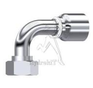 Nipple Ø13mm - Fem DIN 16S 90° - Pré-sertie - Inox