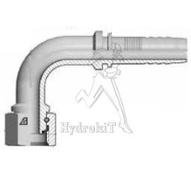 Nipple Ø19mm - Fem BSPP 1" 90° interlock - sans dénudage - H18