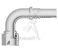 Nipple Ø19mm - Fem JIC 1-1/16 90° - double dénudage - H17