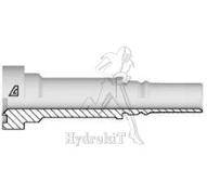 Nipple Ø25mm - Collet SAE6000 PSI 1-1/4 90° CAT - double dénudage - H17