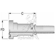 Nipple Ø25mm - Collet SAE6000 PSI 1-1/4 interlock - sans dénudage
