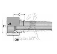 Nipple Ø25mm - Fem JIC 1-5/16 interlock - sans dénudage
