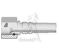 Nipple Ø25mm - Fem JIC 1-5/8 - double dénudage - H17