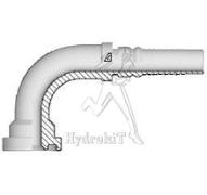 Nipple Ø32mm - Collet SAE3000 PSI 1" 90° - double dénudage - H17