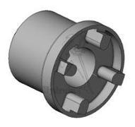 1/2 ACCOUP COTE MOTEUR Ø25MM