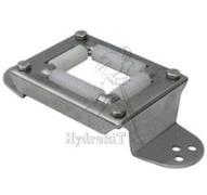 Guide flexible à rouleaux - passe cloison - 50x37mm - Inox